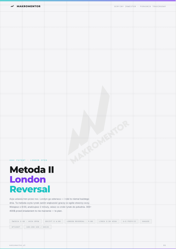 Metoda II — London Reversal